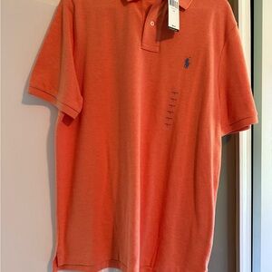 Mens Brand NEW Ralph Lauren Polo Shirt size large orange